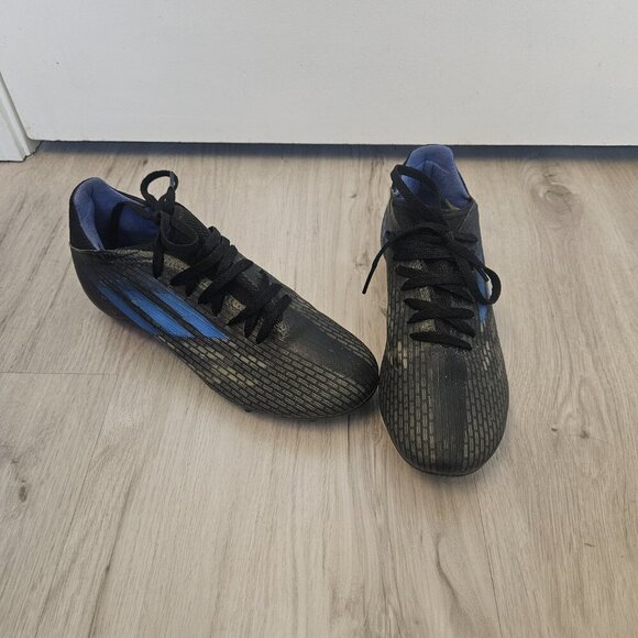 adidas X Speedflow.3 FG Cleats - Black/Blue - Size 6.5 - Picture 2 of 9